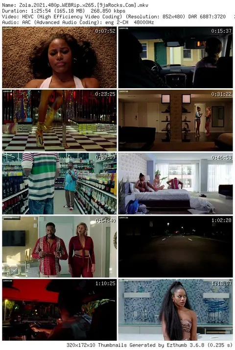 Zola (2020) screenshot